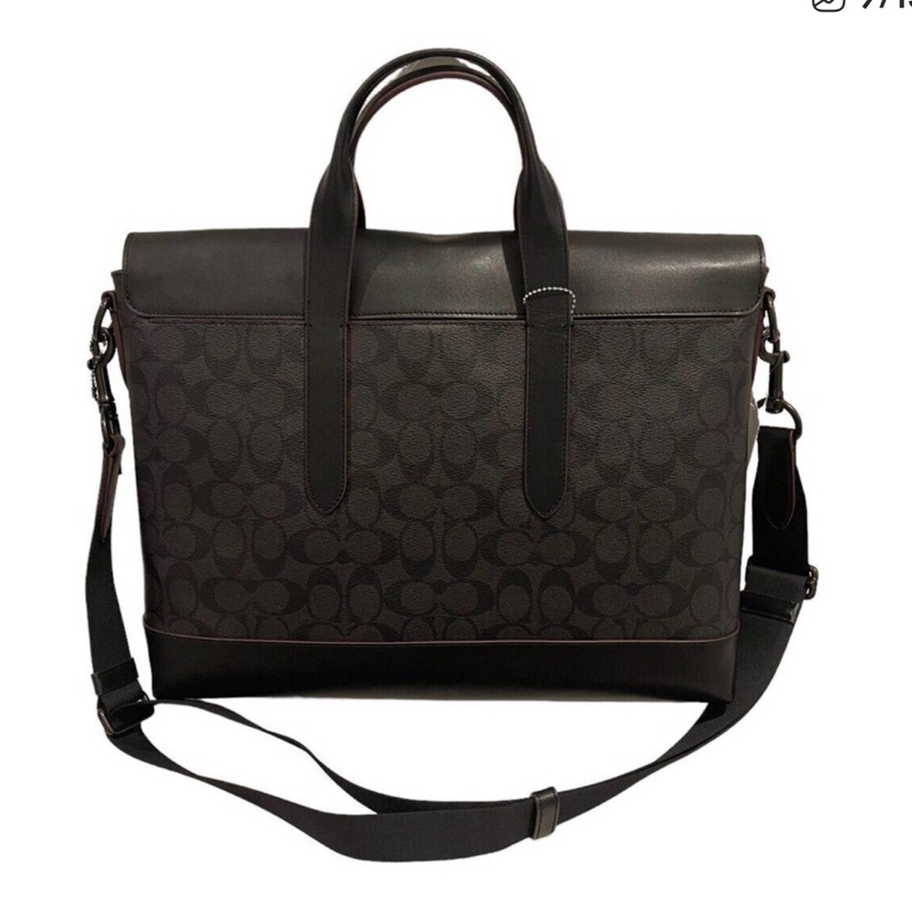 Coach Brown Leather Briefcase